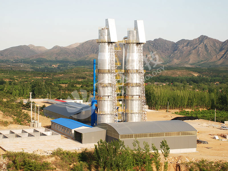 500T×2高效环保节能石灰窑生产线